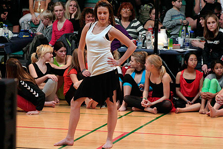 Simone Guldhammer på dansegulvet